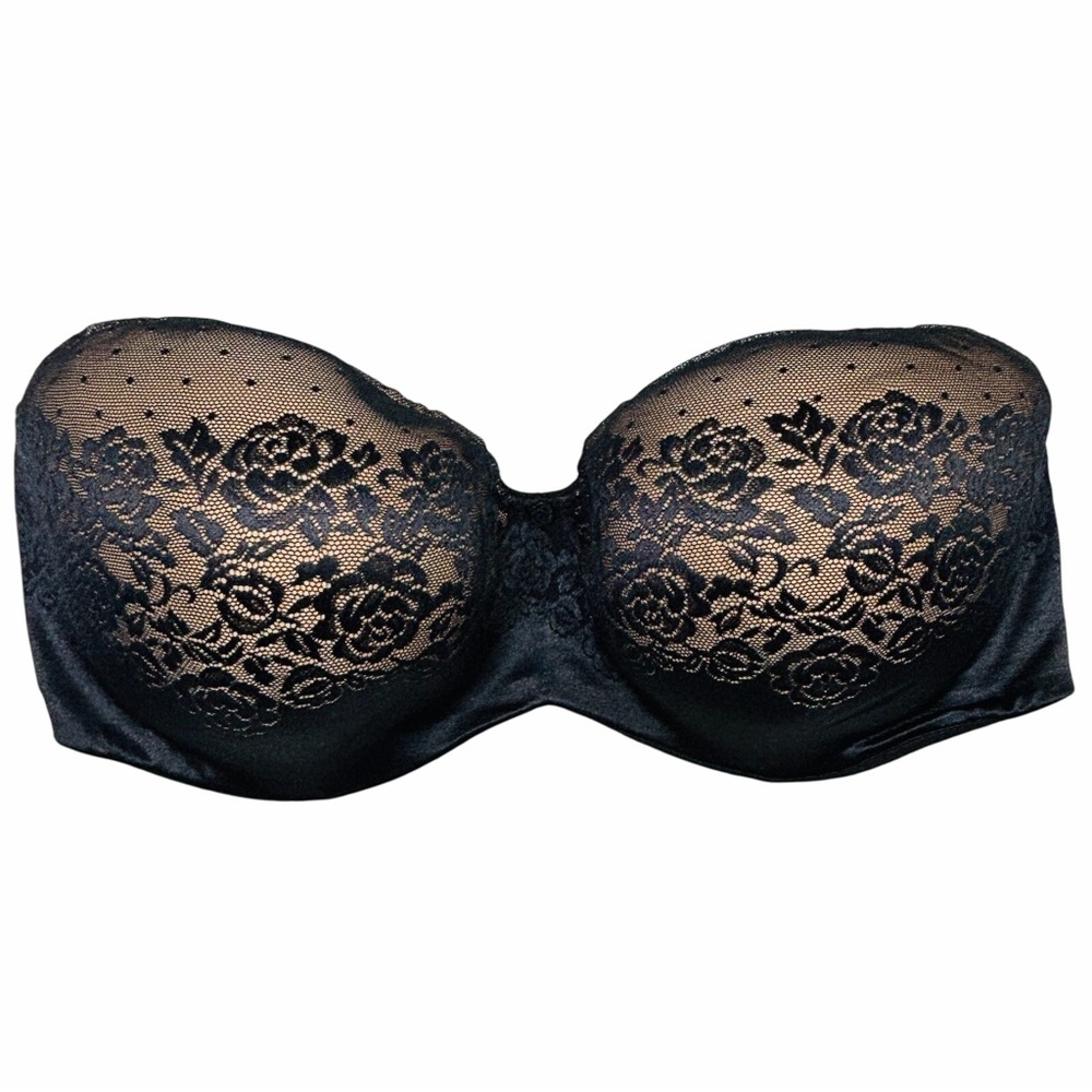 Soma Black Lace Strapless Bra